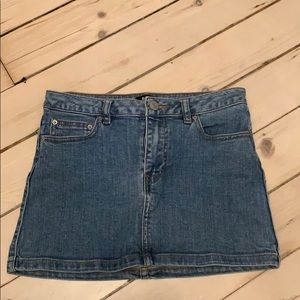 BDG Medium Wash Mini Skirt